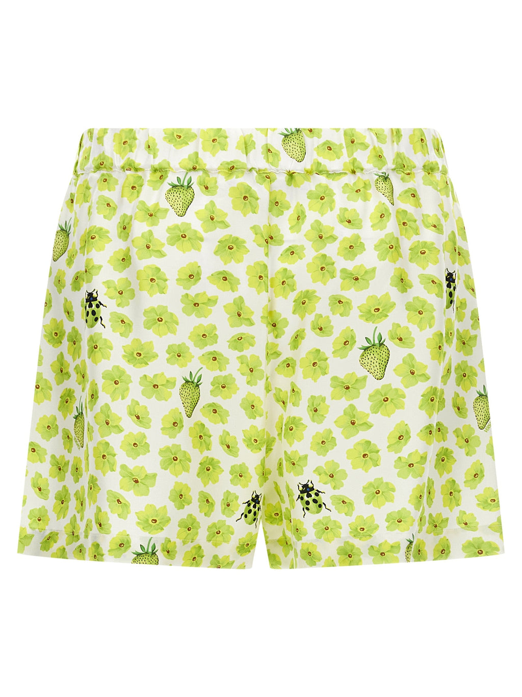 Versace Multicolor Silk Bermuda Shorts