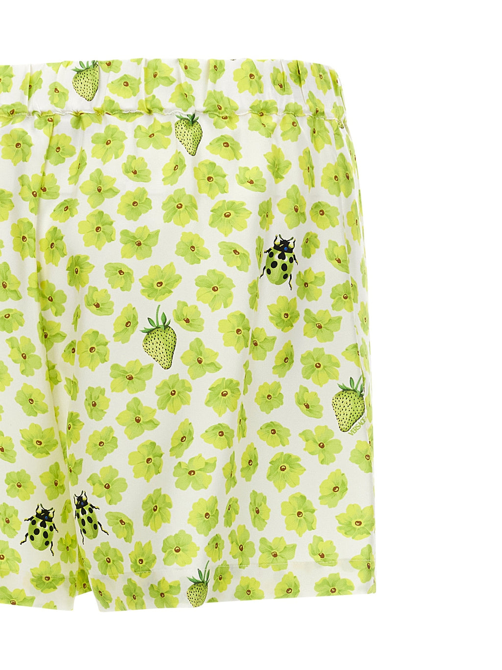 Versace Multicolor Silk Bermuda Shorts