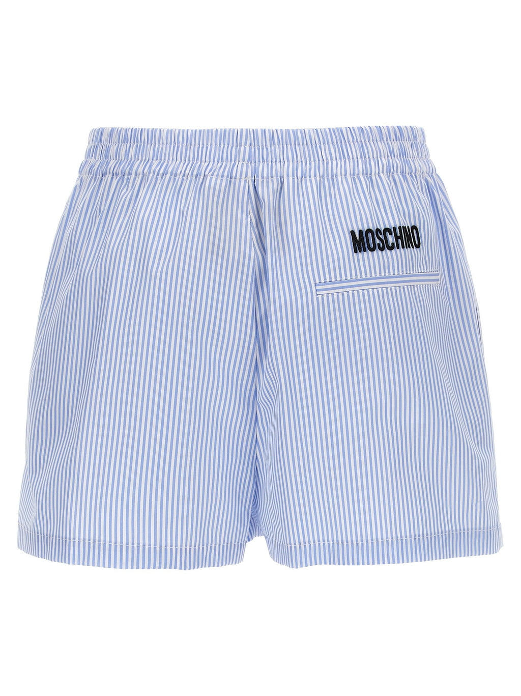 Moschino Blue Cotton Bermuda Shorts