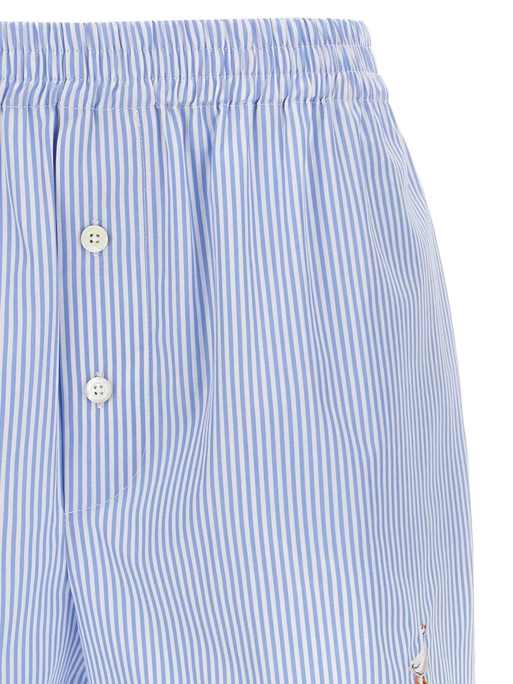 Moschino Blue Cotton Bermuda Shorts
