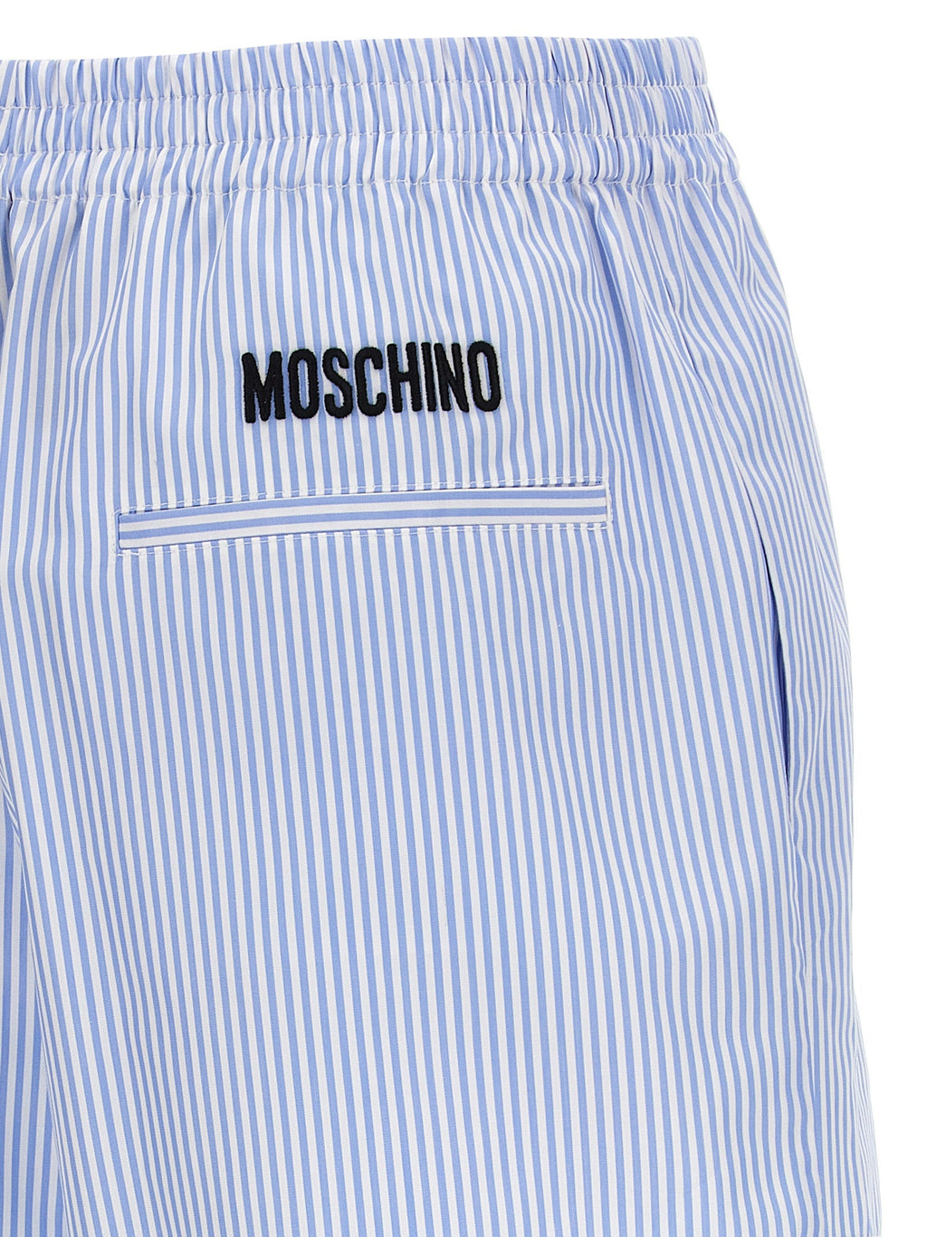 Moschino Blue Cotton Bermuda Shorts