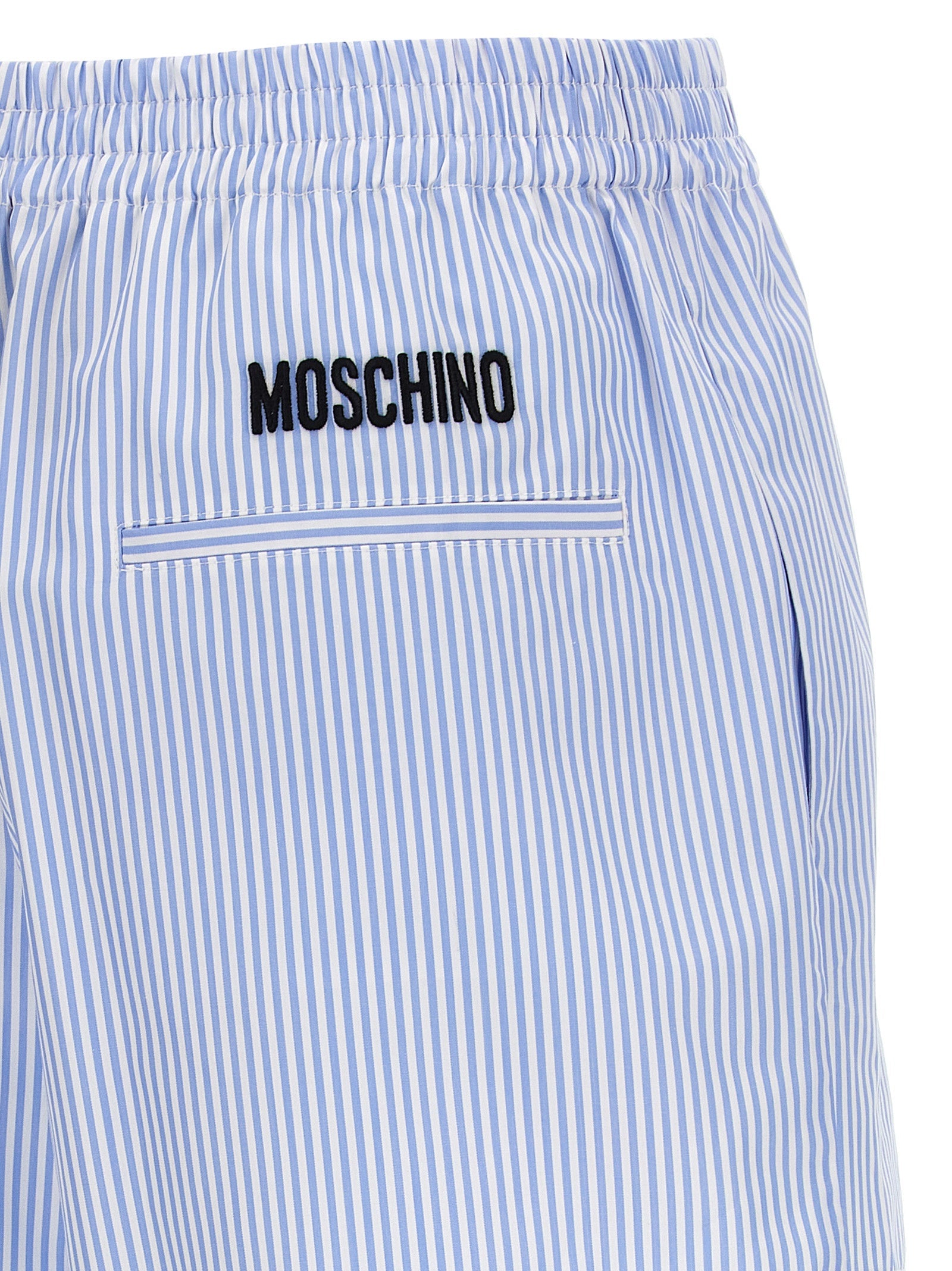 Moschino Blue Cotton Bermuda Shorts