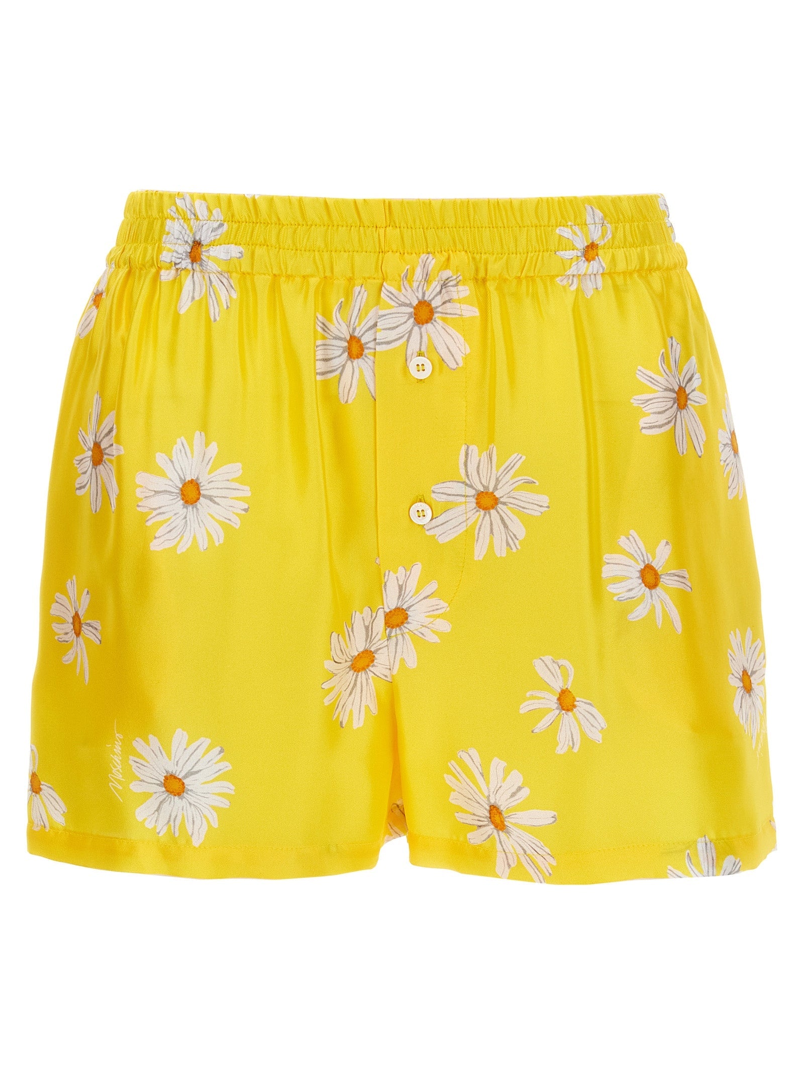 Moschino Bicolor Silk Bermuda Shorts