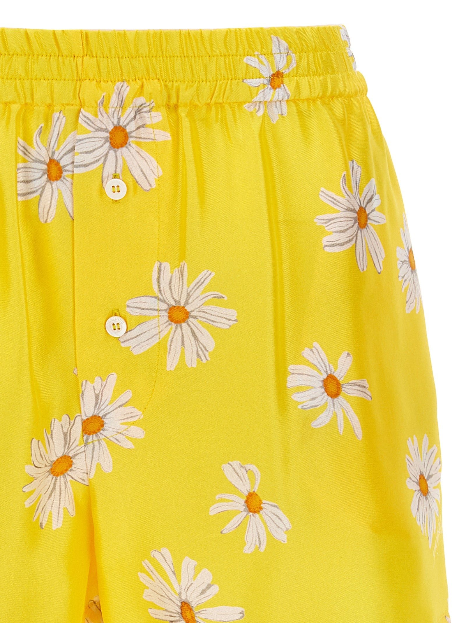 Moschino Bicolor Silk Bermuda Shorts