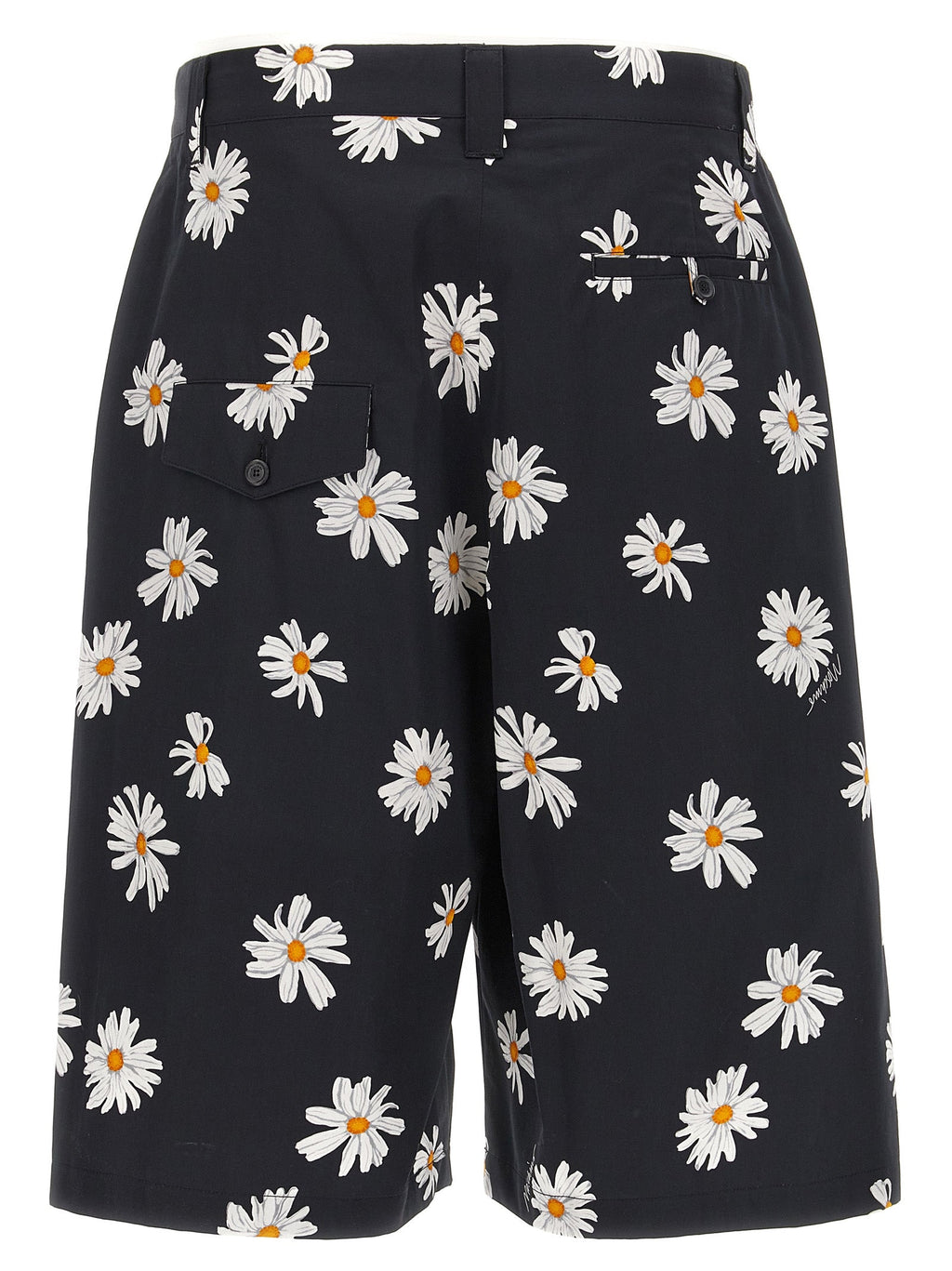 Moschino Black Cotton Bermuda Shorts