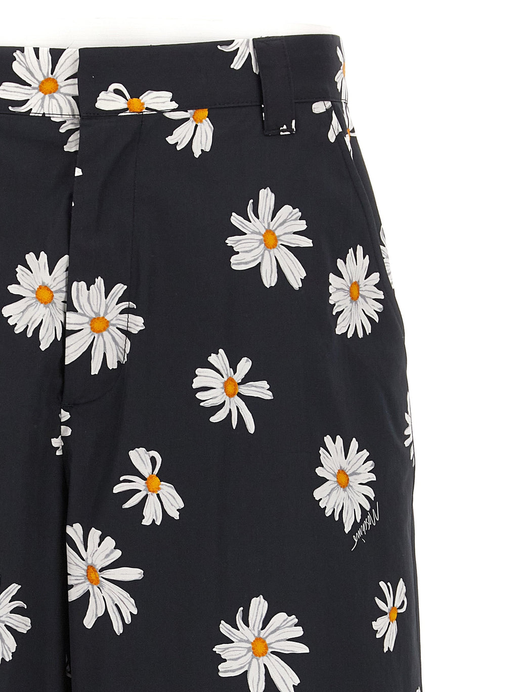 Moschino Black Cotton Bermuda Shorts