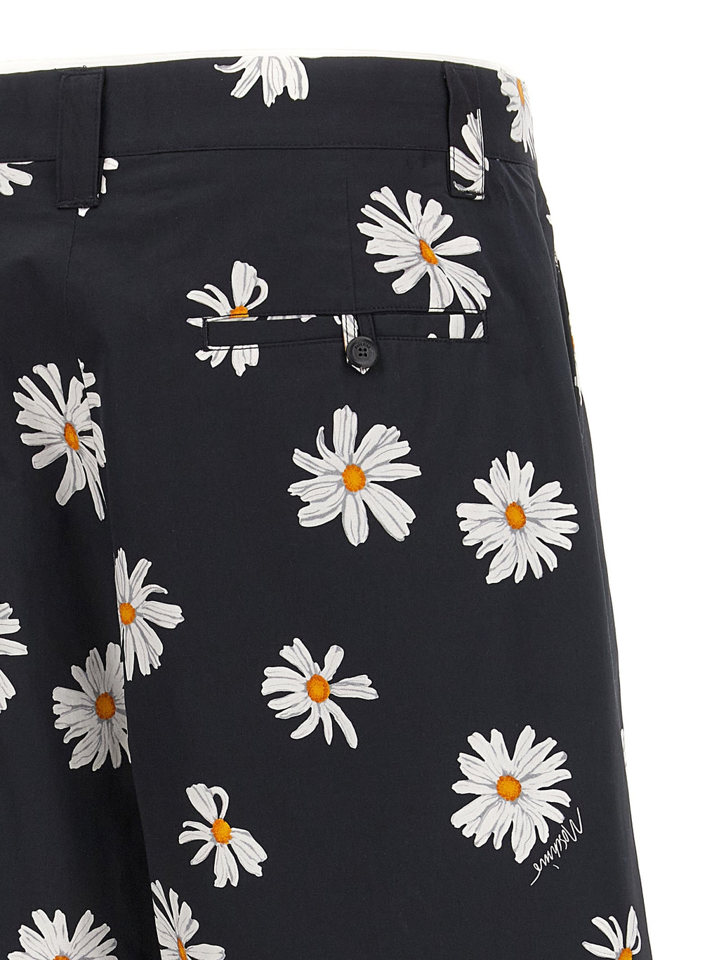 Moschino Black Cotton Bermuda Shorts
