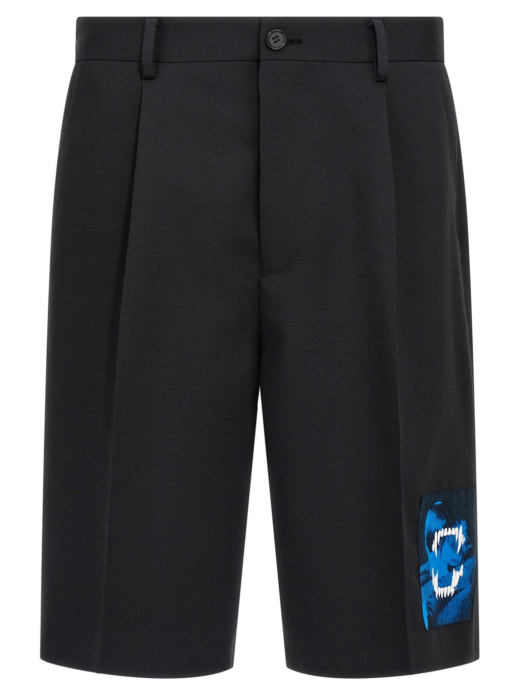Undercover Black Polyester Bermuda Shorts