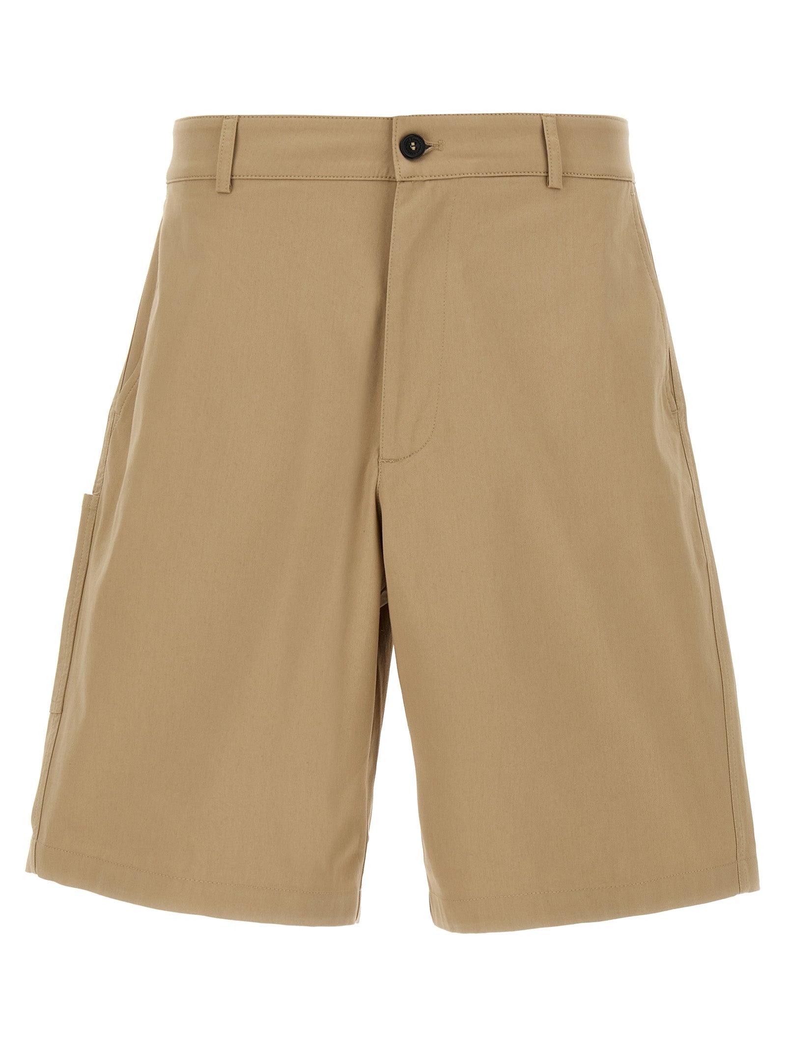 Department 5 Beige Cotton Bermuda Shorts