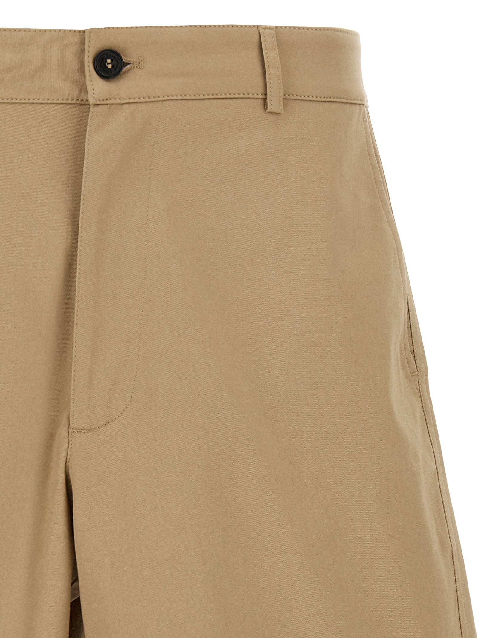 Department 5 Beige Cotton Bermuda Shorts