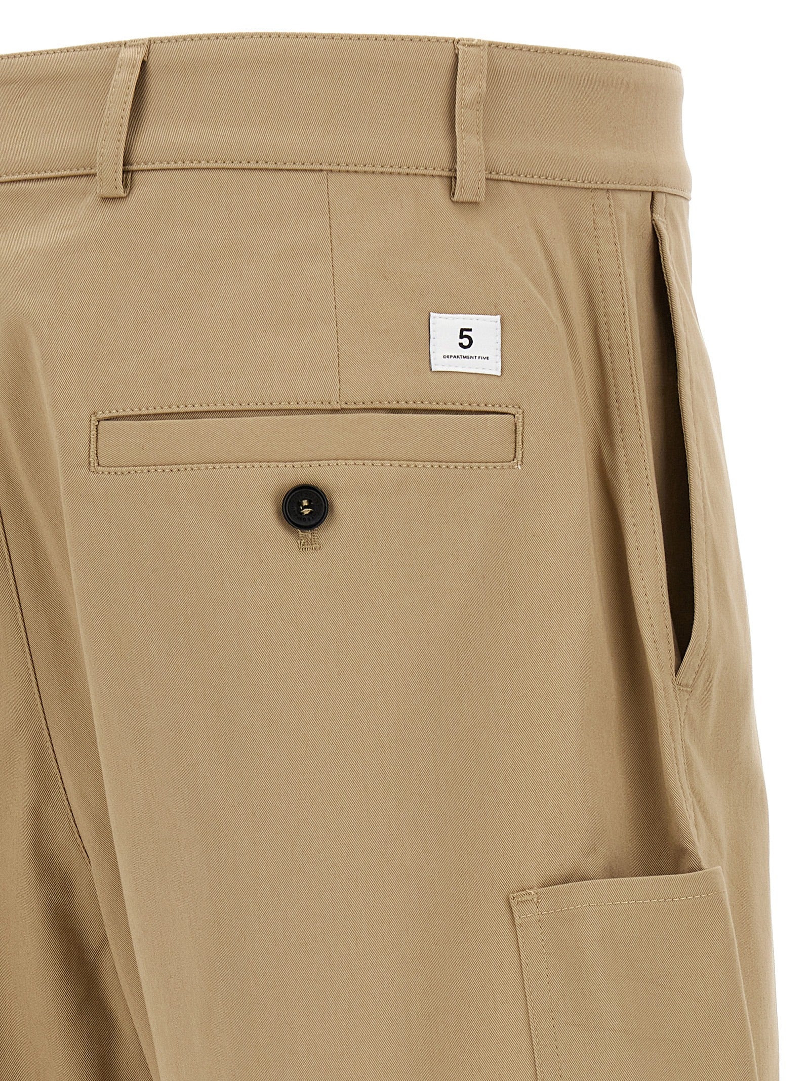 Department 5 Beige Cotton Bermuda Shorts