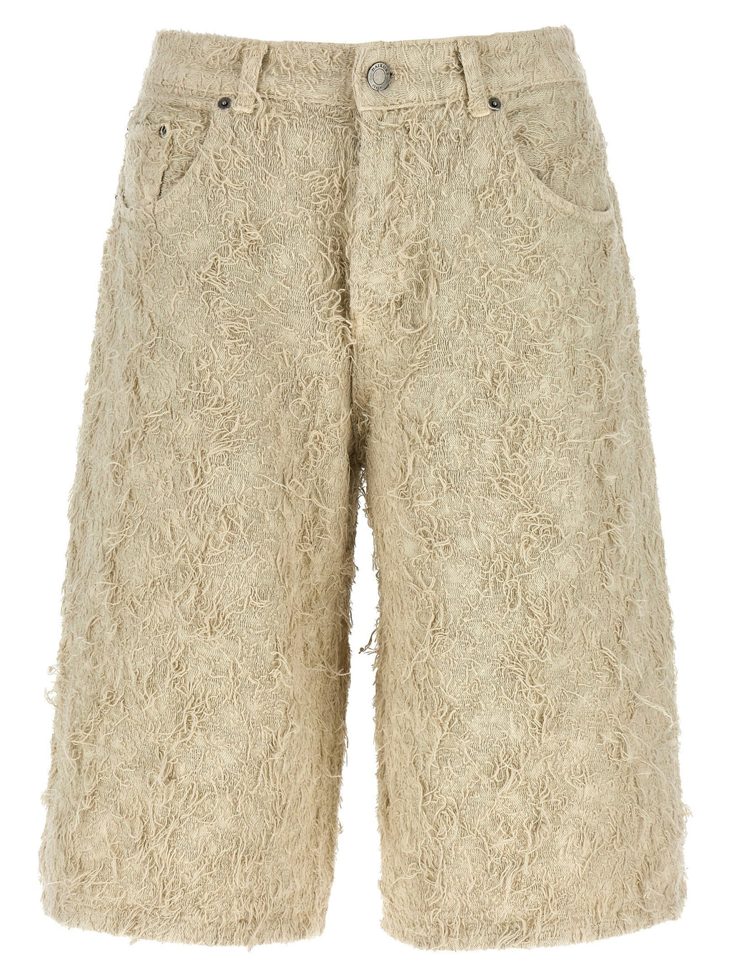 Haikure Beige Cotton Bermuda Shorts