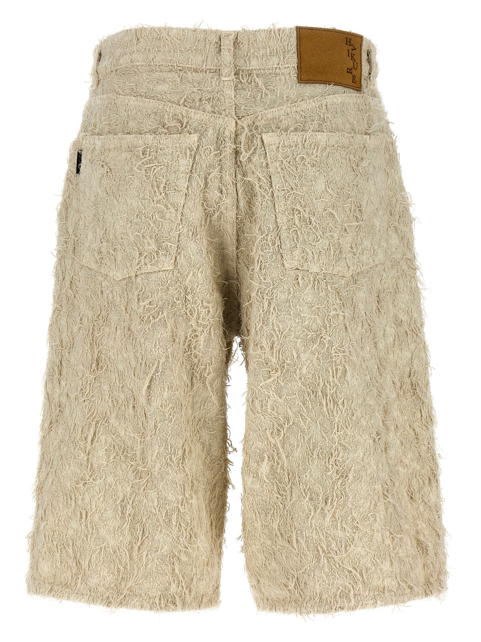 Haikure Beige Cotton Bermuda Shorts