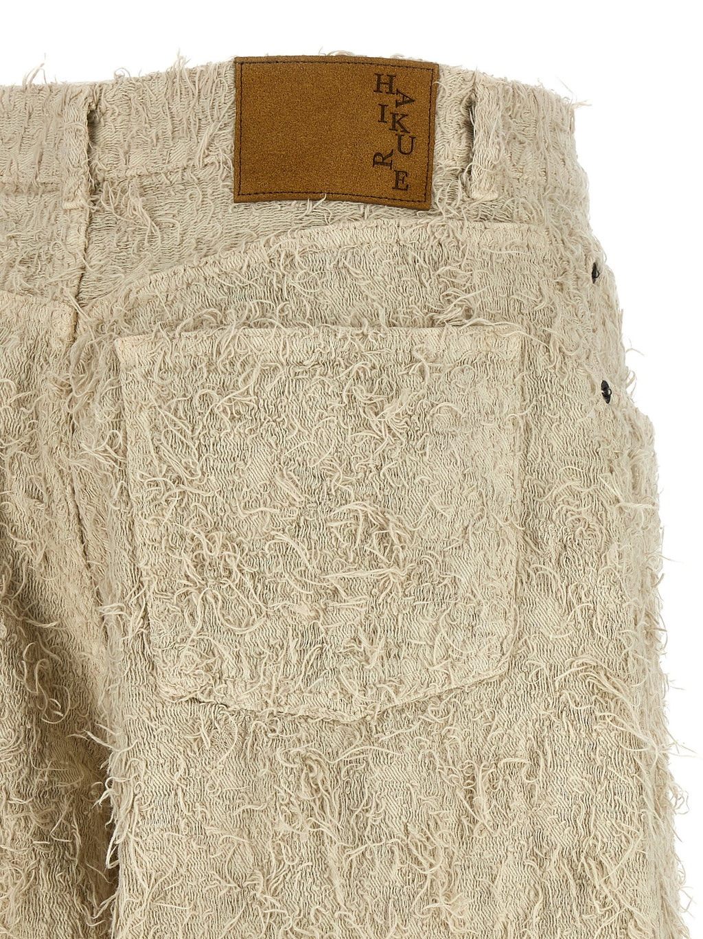 Haikure Beige Cotton Bermuda Shorts