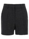 Max Mara Black Virgin Wool Bermuda Shorts