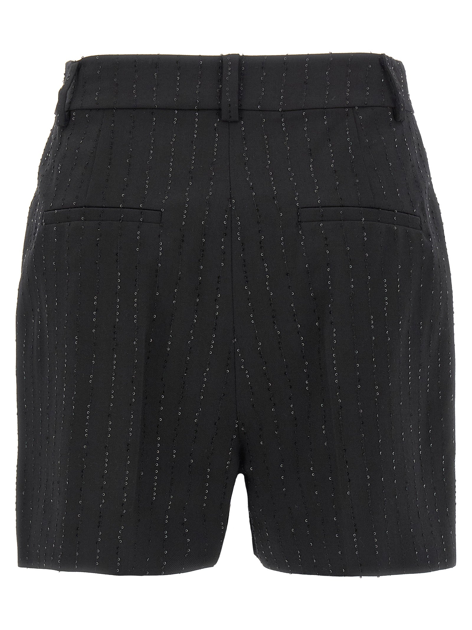Max Mara Black Virgin Wool Bermuda Shorts