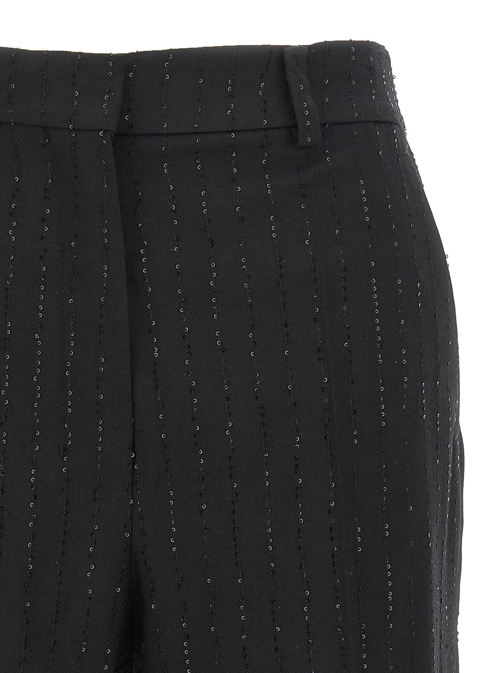 Max Mara Black Virgin Wool Bermuda Shorts