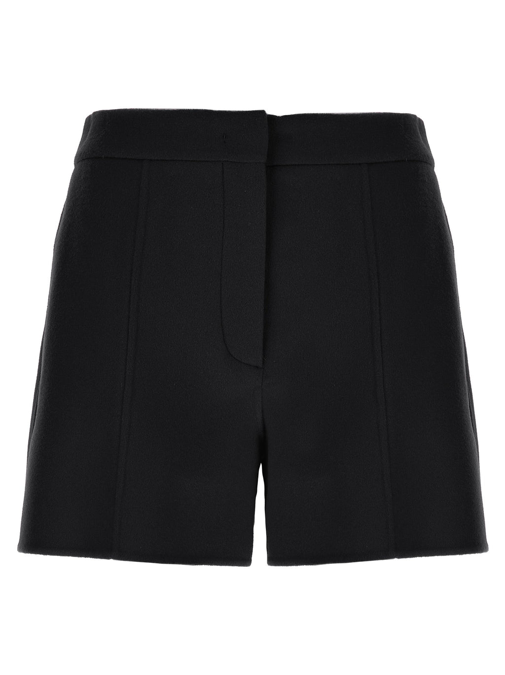 Sportmax Black Virgin Wool Bermuda Shorts