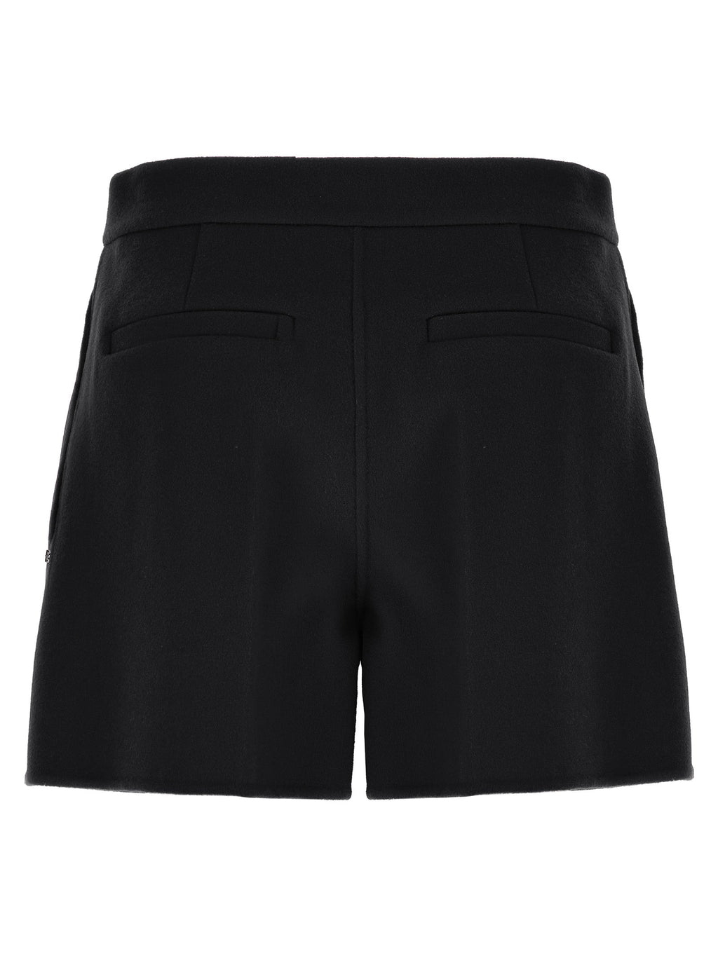 Sportmax Black Virgin Wool Bermuda Shorts