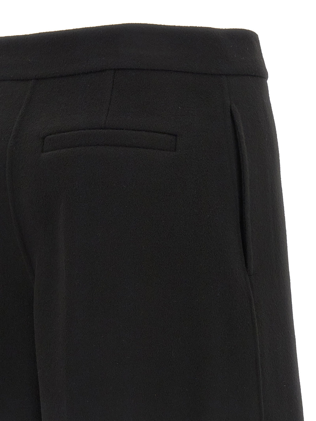 Sportmax Black Virgin Wool Bermuda Shorts