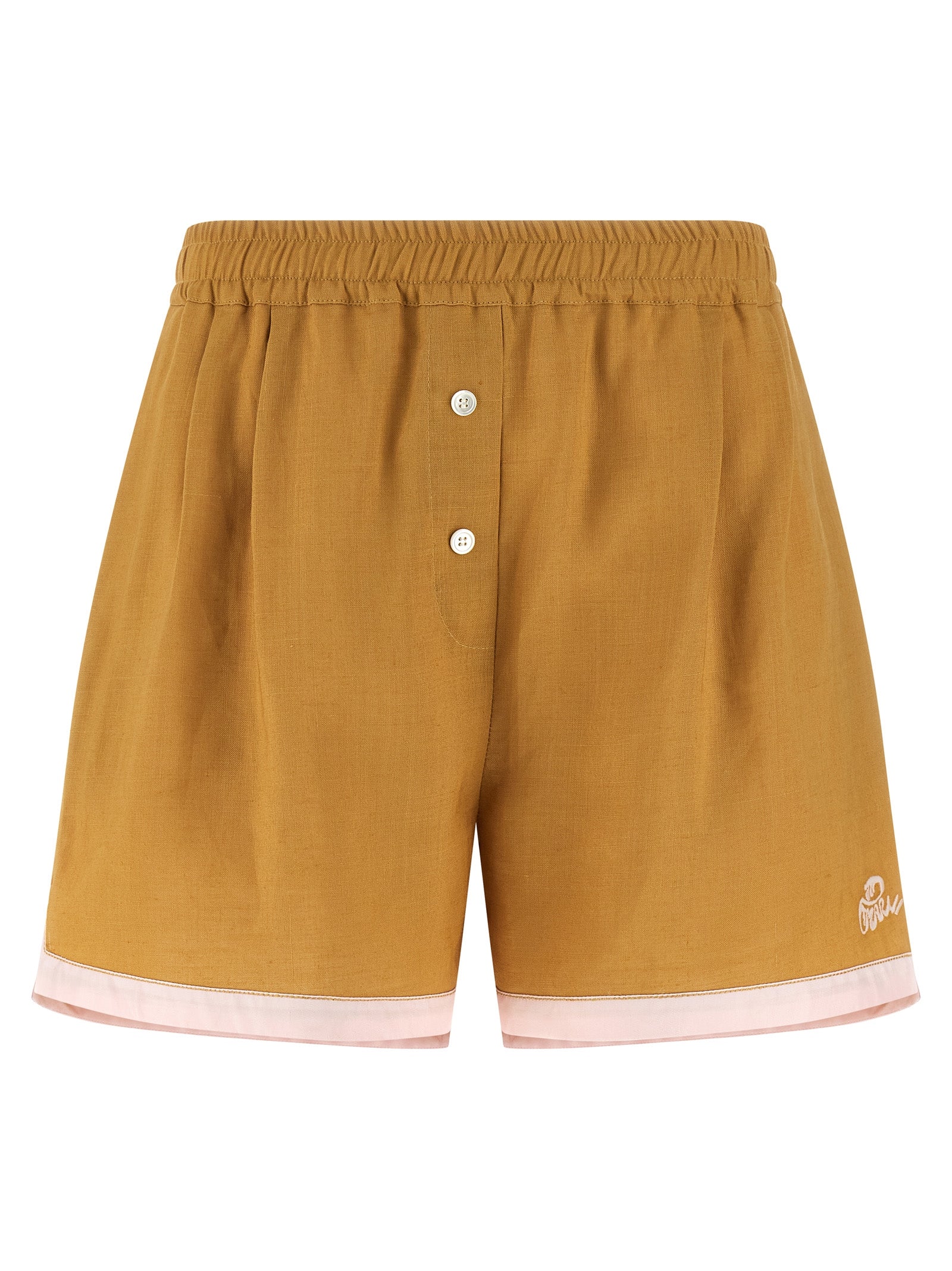 Marni Bicolor Calfskin Bermuda Shorts