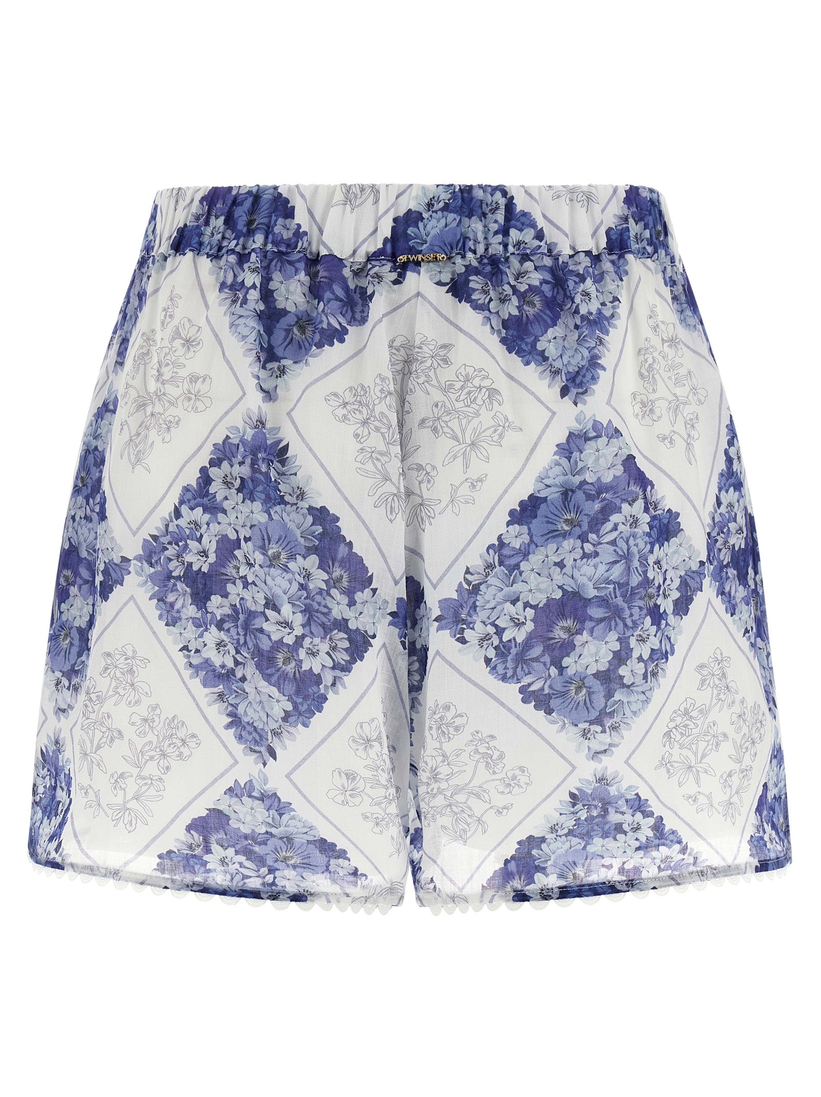 Twinset Blue Stingray Leather / Ray Skin Bermuda Shorts Twinset
