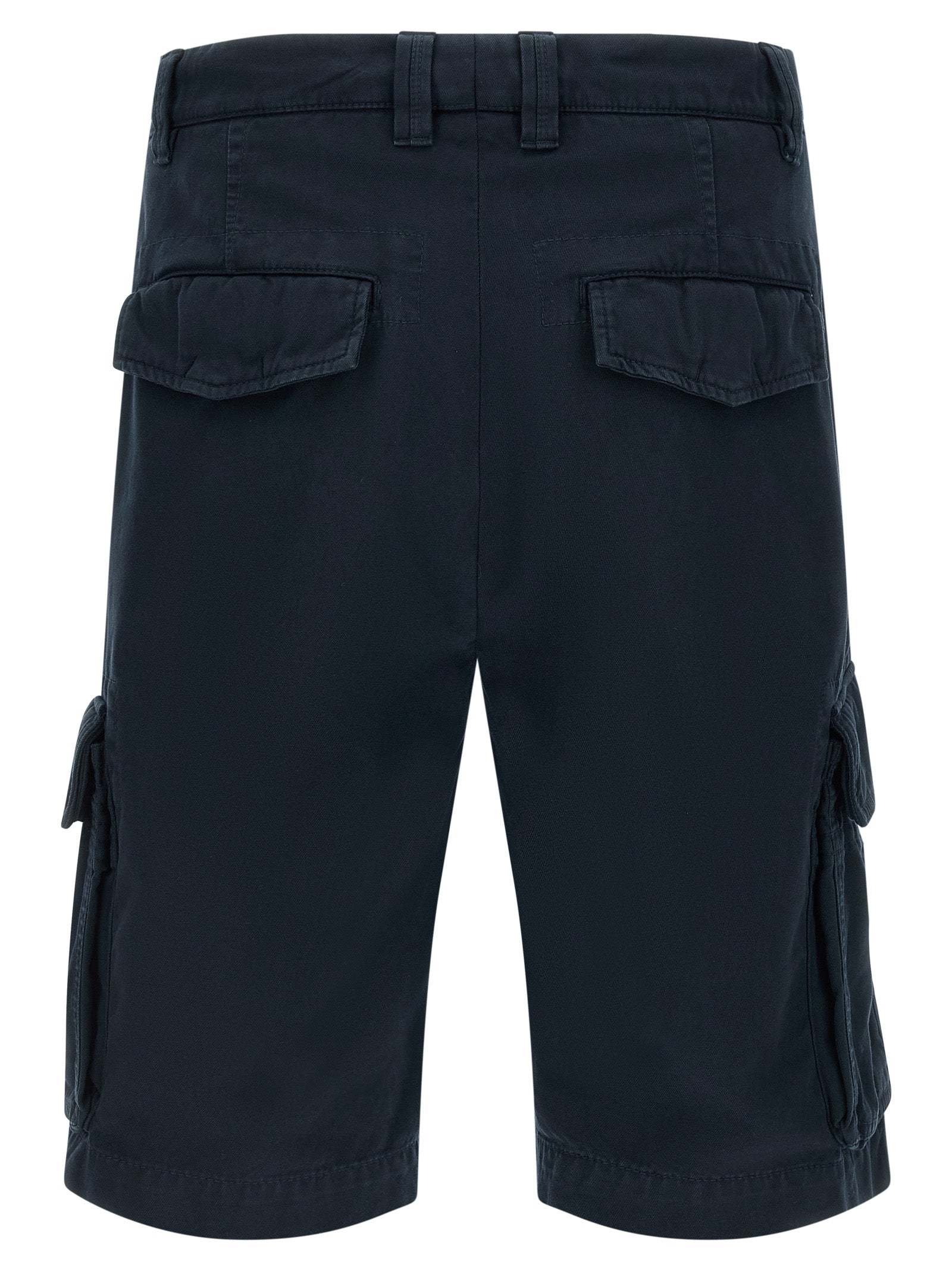 Brunello Cucinelli Blue Cotton Bermuda Shorts Brunello Cucinelli