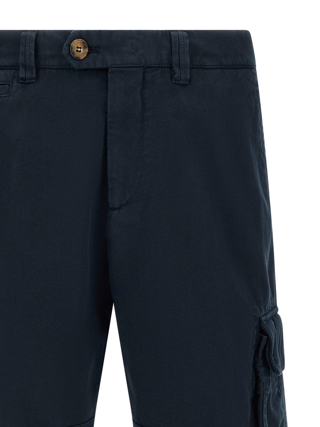 Brunello Cucinelli Blue Cotton Bermuda Shorts Brunello Cucinelli