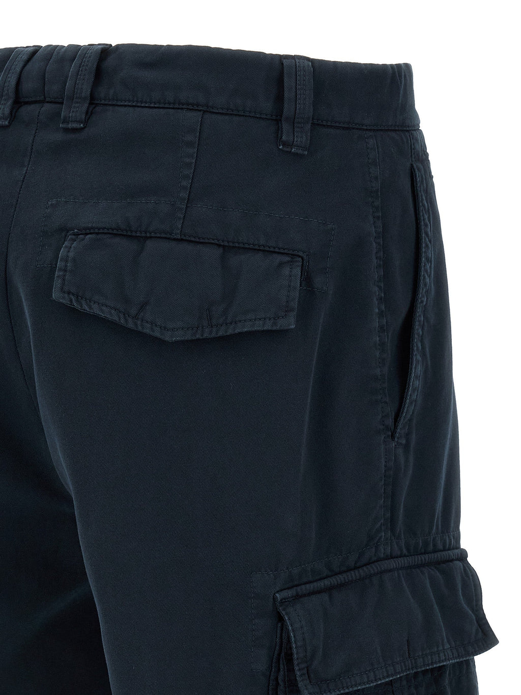 Brunello Cucinelli Blue Cotton Bermuda Shorts Brunello Cucinelli