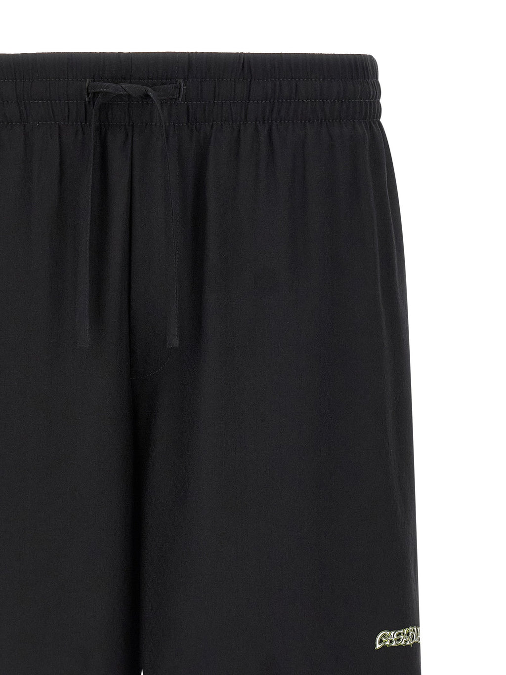 Casablanca Black Silk Bermuda Shorts