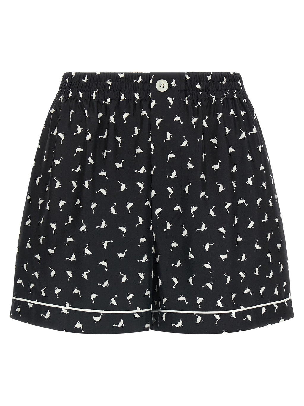 Moschino Bicolor Silk Bermuda Shorts Moschino