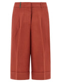 Peserico Multicolor Viscose Bermuda Shorts