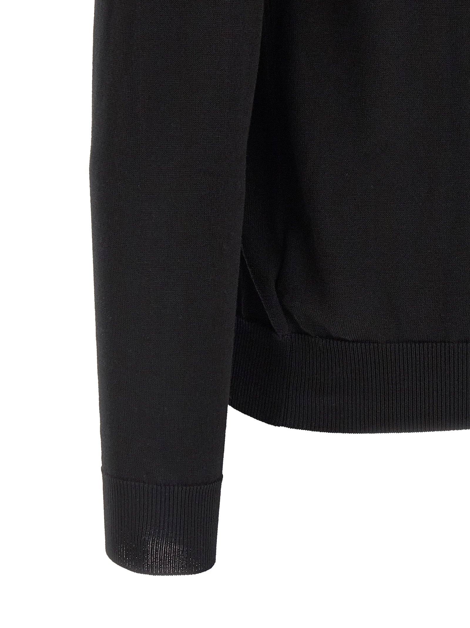 ZANONE Black Cotton Cardigan