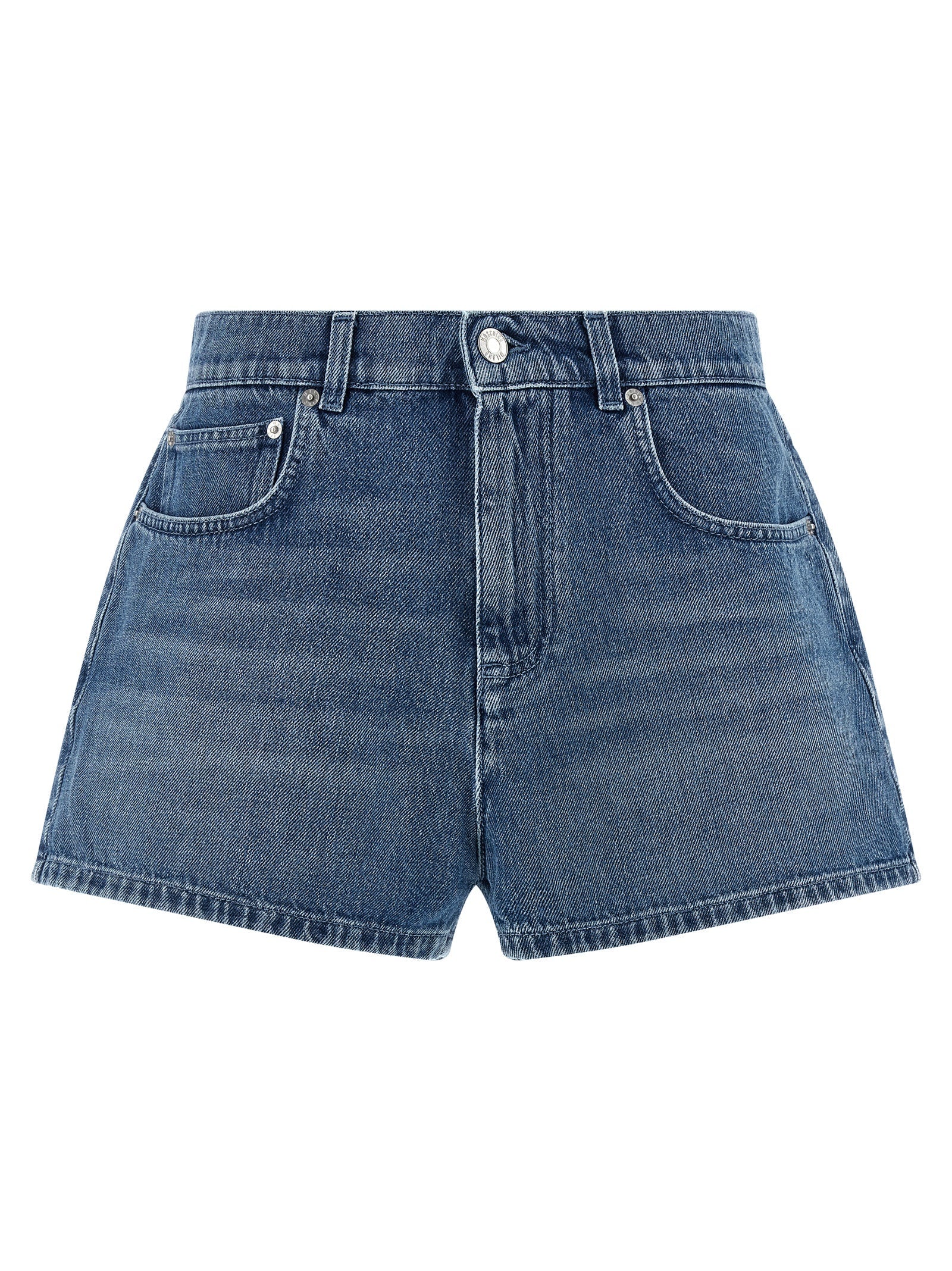 Moschino Blue Cotton Bermuda Shorts