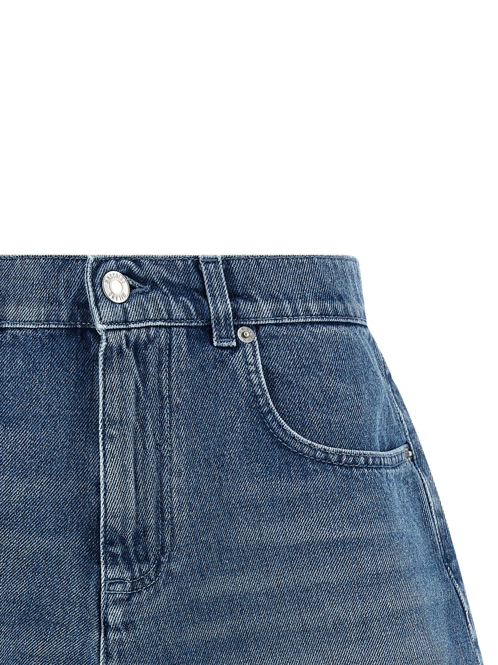 Moschino Blue Cotton Bermuda Shorts