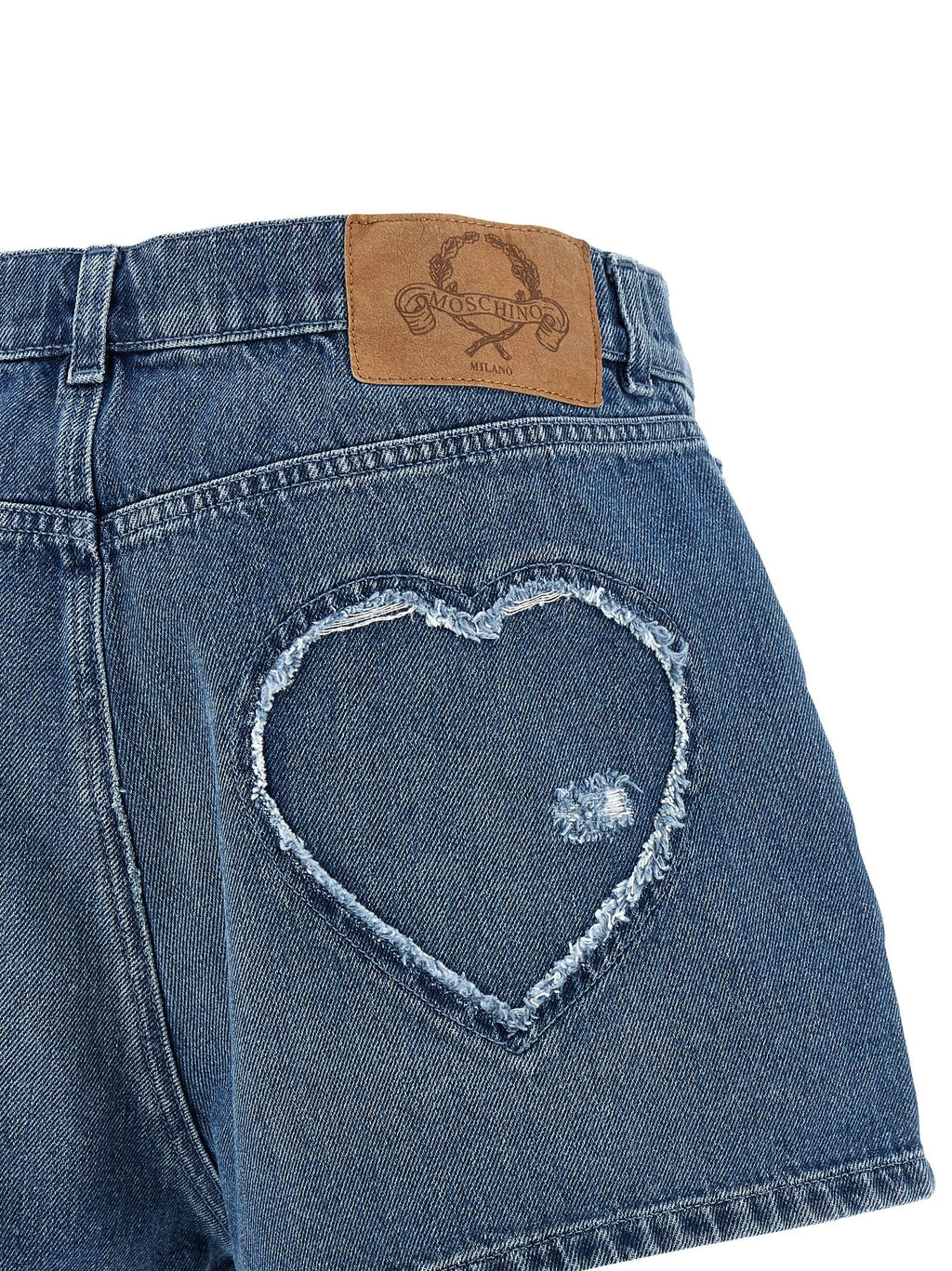 Moschino Blue Cotton Bermuda Shorts