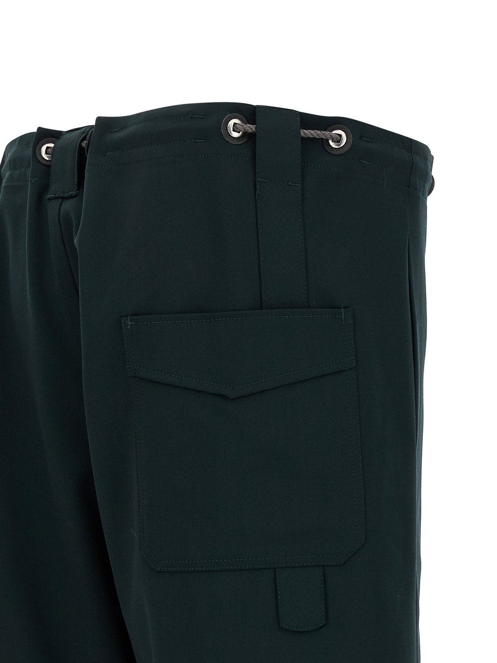 Kiko Kostadinov Bicolor Virgin Wool Bermuda Shorts