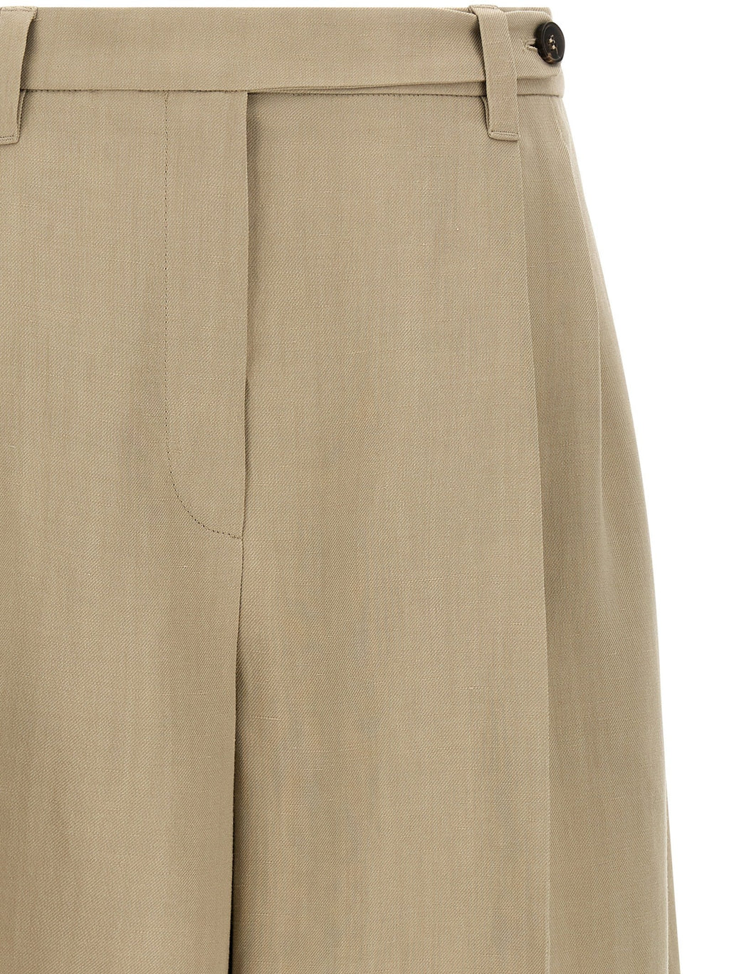 Brunello Cucinelli Beige Viscose Bermuda Shorts