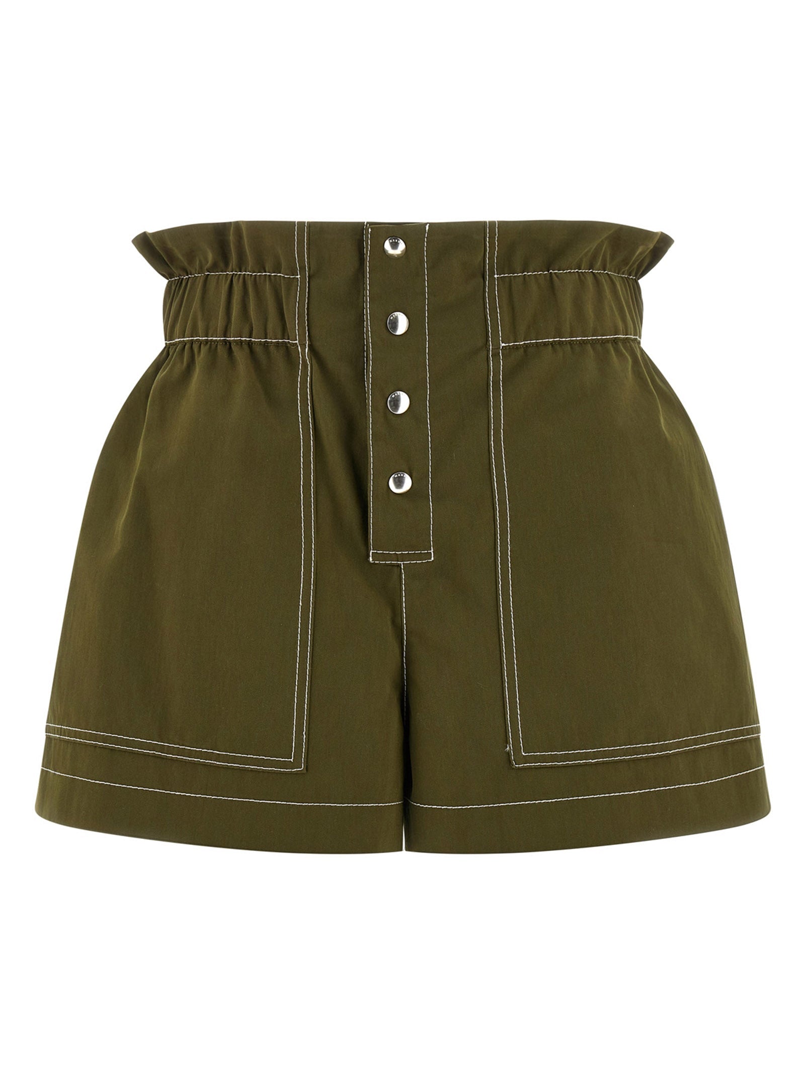 Marni Bicolor Cotton Bermuda Shorts