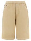 Entire Studios Beige Cotton Bermuda Shorts