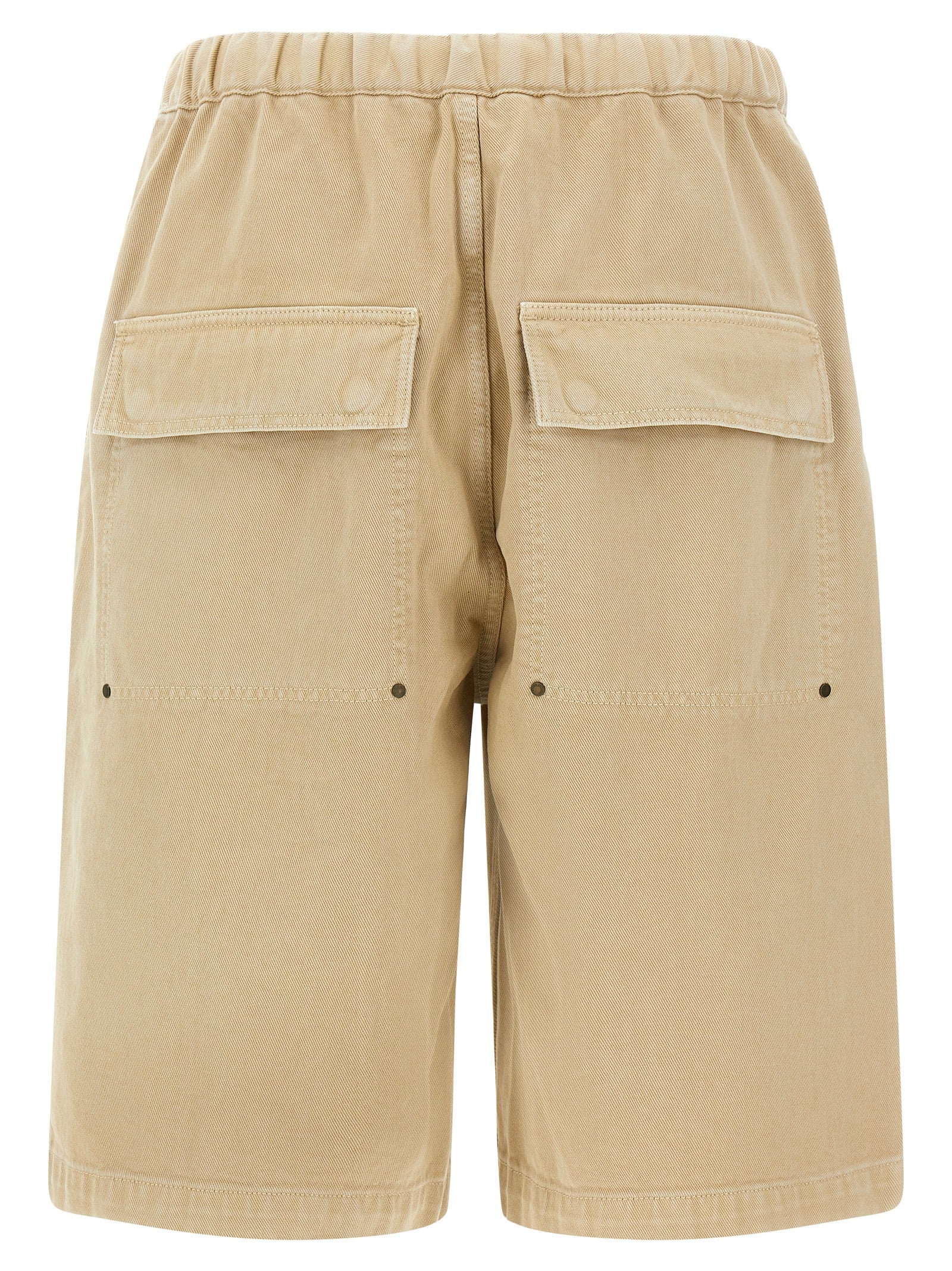 Entire Studios Beige Cotton Bermuda Shorts