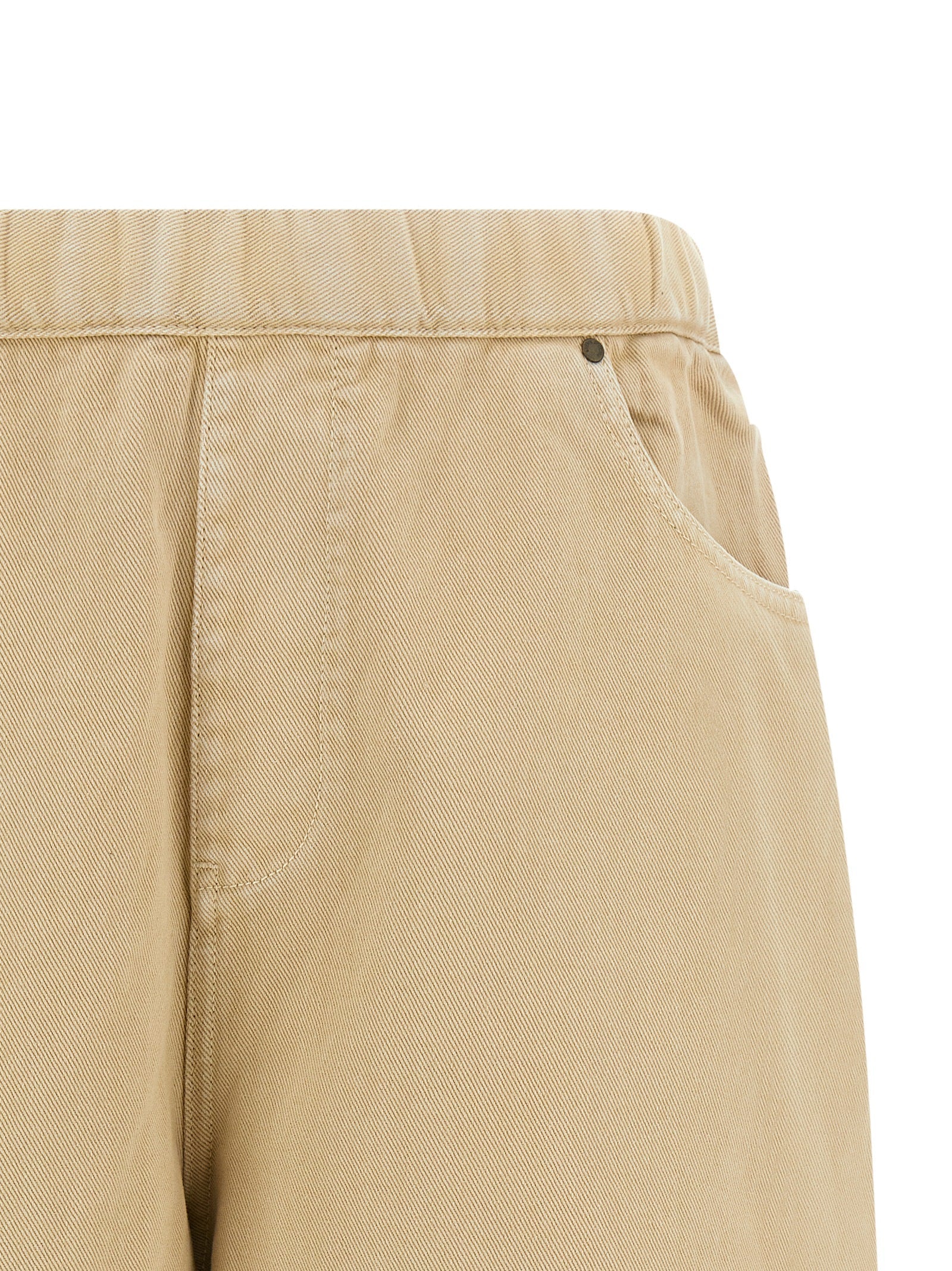 Entire Studios Beige Cotton Bermuda Shorts