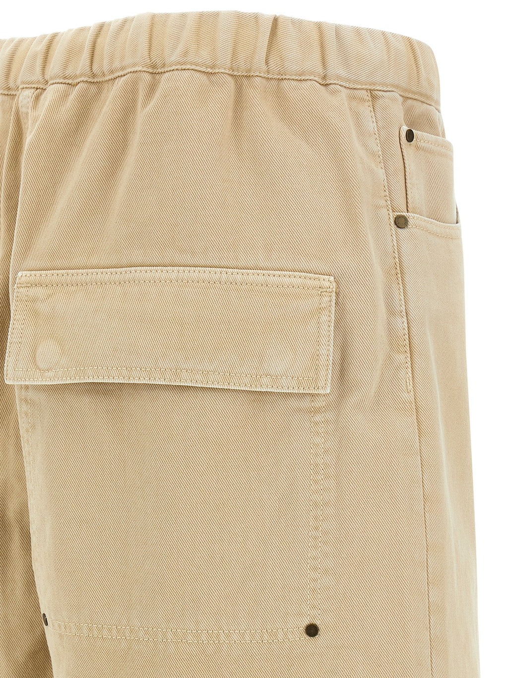 Entire Studios Beige Cotton Bermuda Shorts