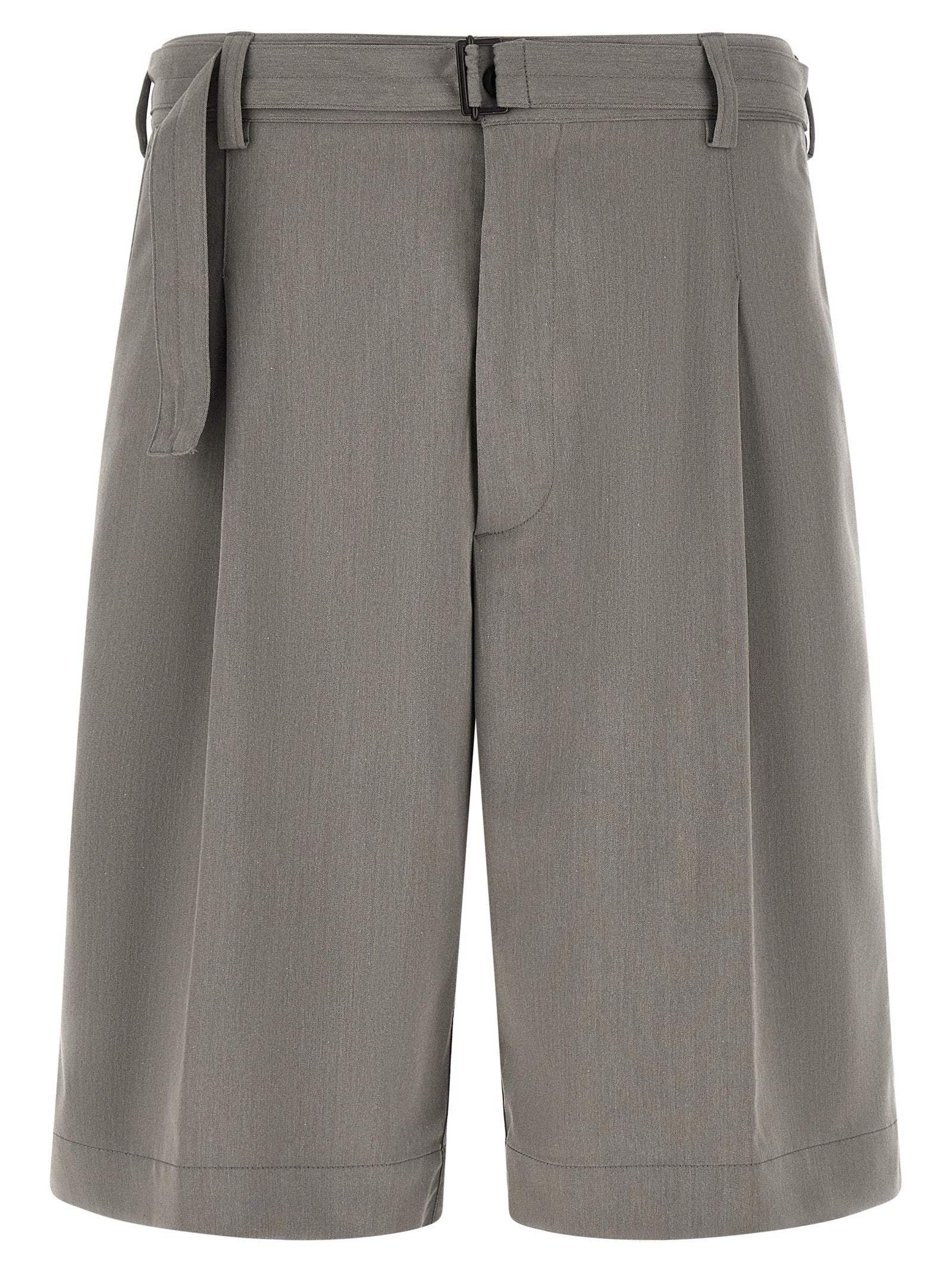 CELLAR DOOR Gray Polyester Bermuda Shorts CELLAR DOOR