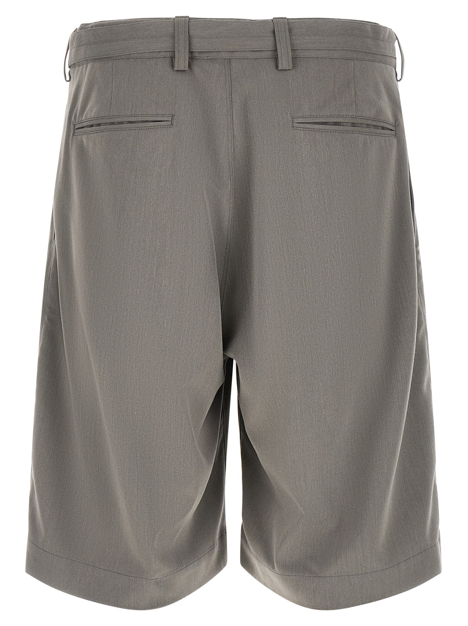 CELLAR DOOR Gray Polyester Bermuda Shorts CELLAR DOOR