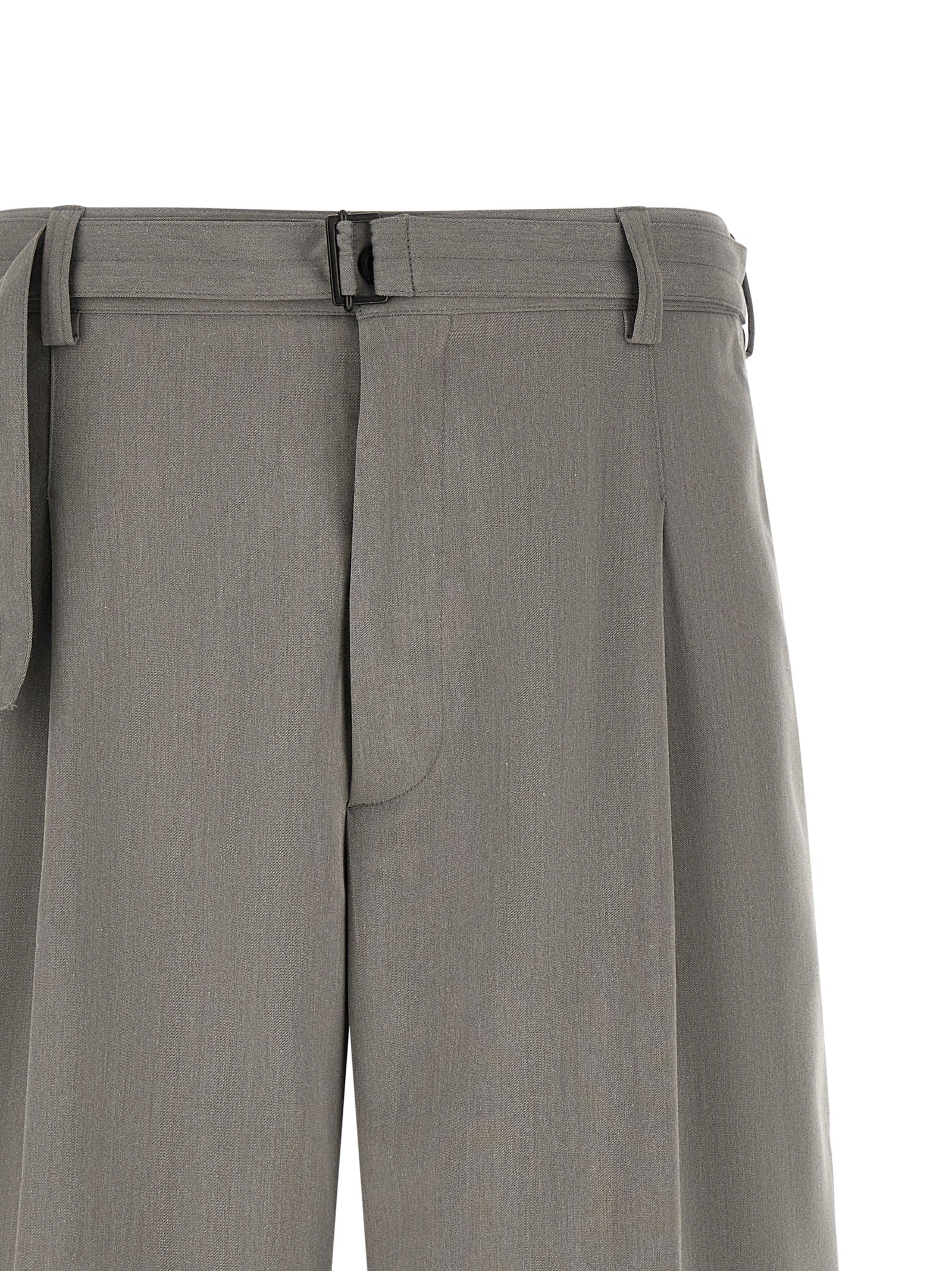 CELLAR DOOR Gray Polyester Bermuda Shorts CELLAR DOOR
