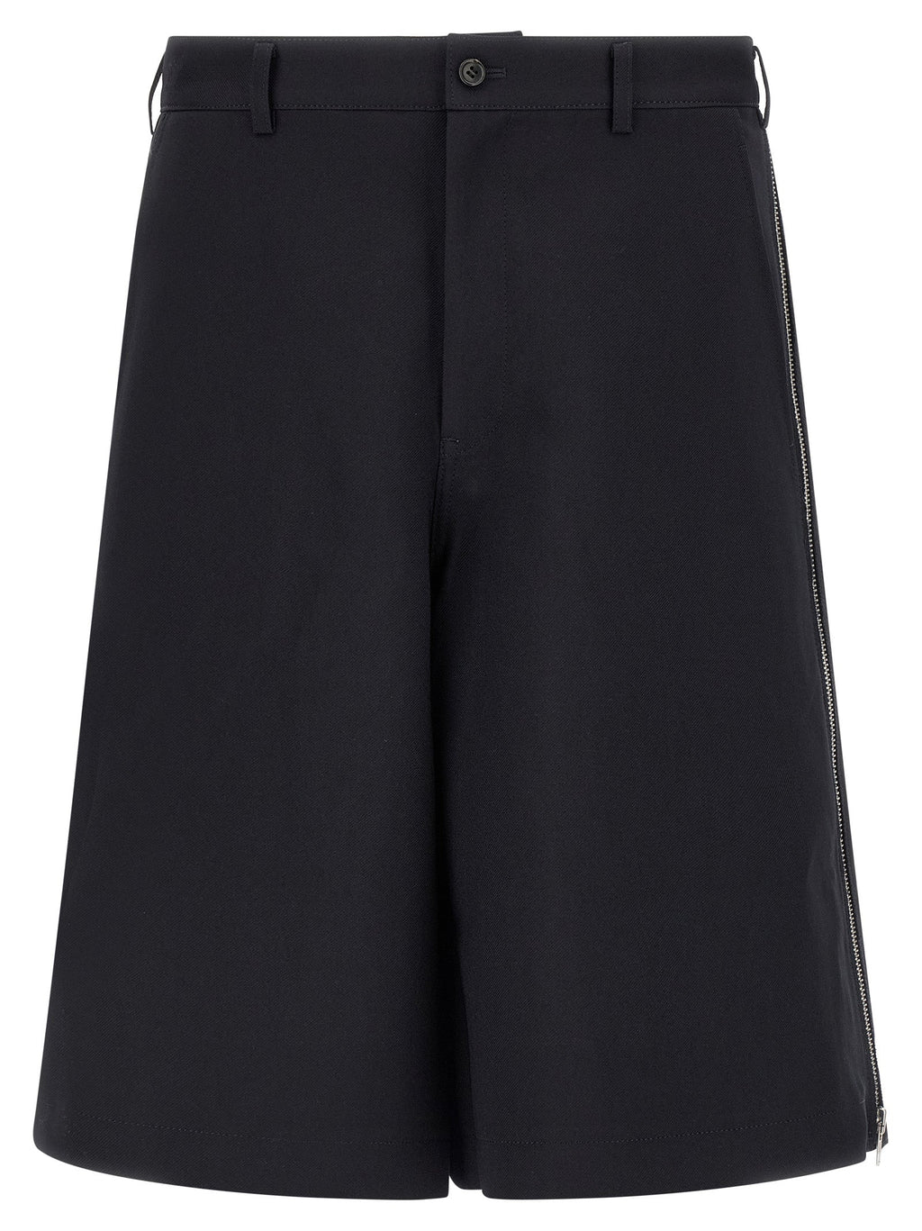 Comme Des Garçons Blue Polyester Bermuda Shorts