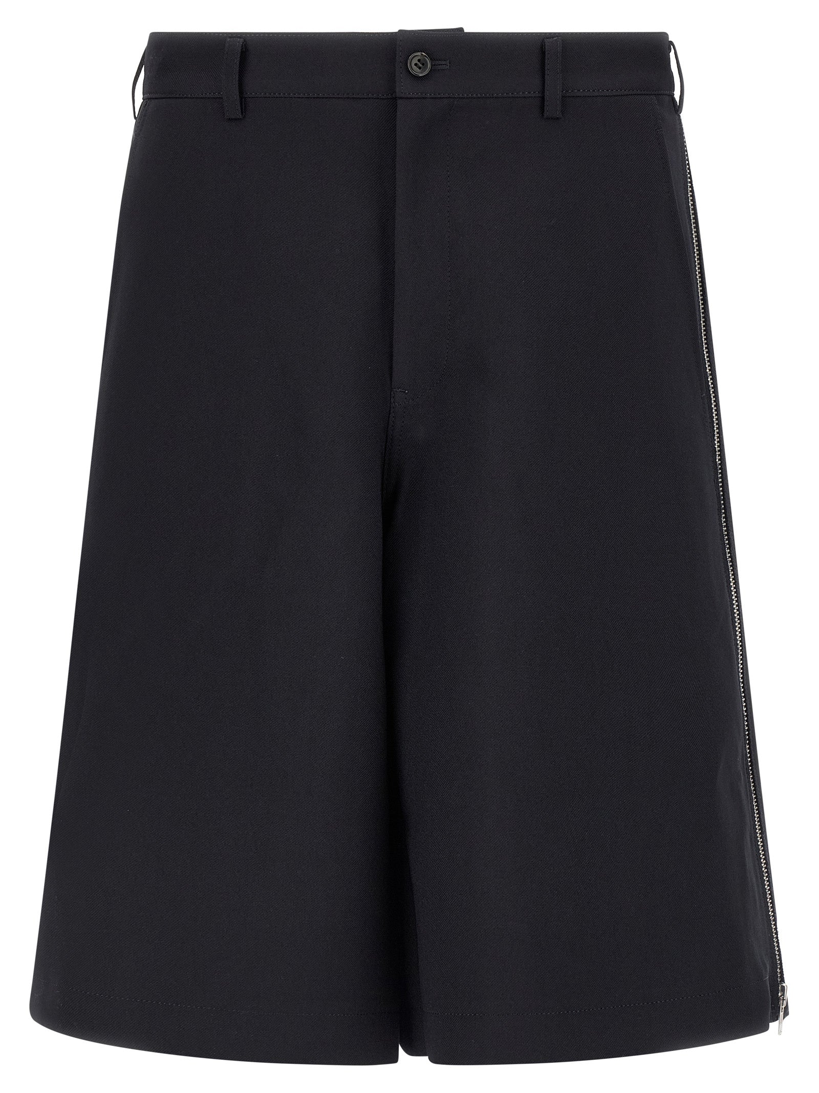 Comme Des Garçons Blue Polyester Bermuda Shorts