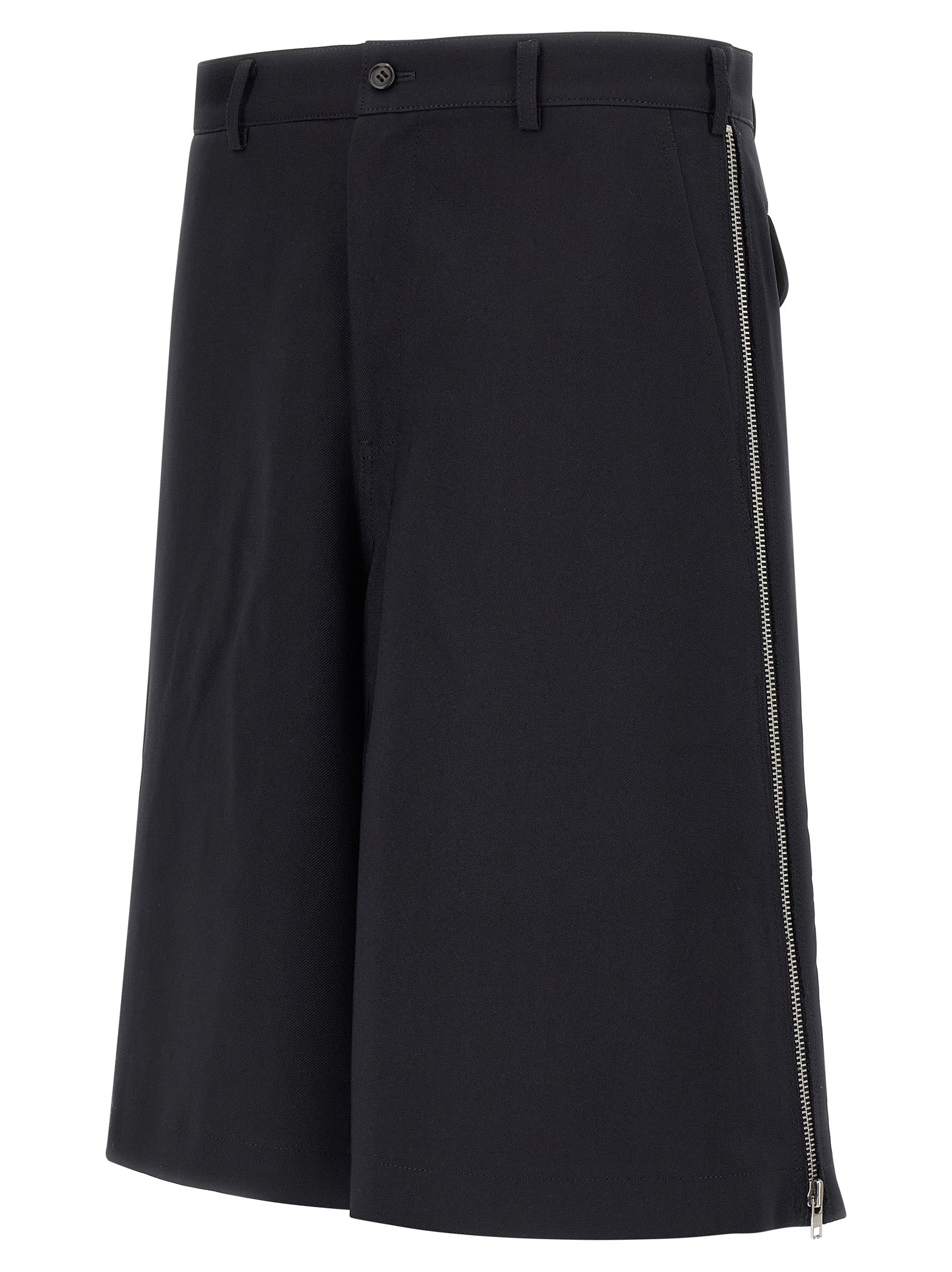 Comme Des Garçons Blue Polyester Bermuda Shorts