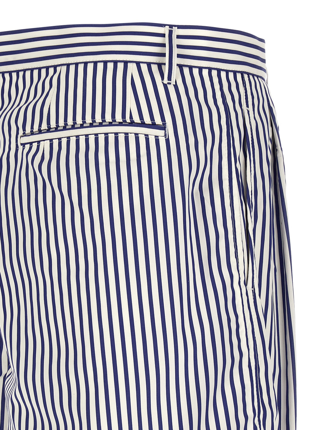 Comme Des Garçons Blue Cotton Bermuda Shorts